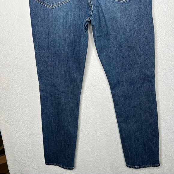 Madewell The High Rise Slim Boyjean Denim Dark Was Blue Women’s Jeans Sz 28 - Picture 7 of 13